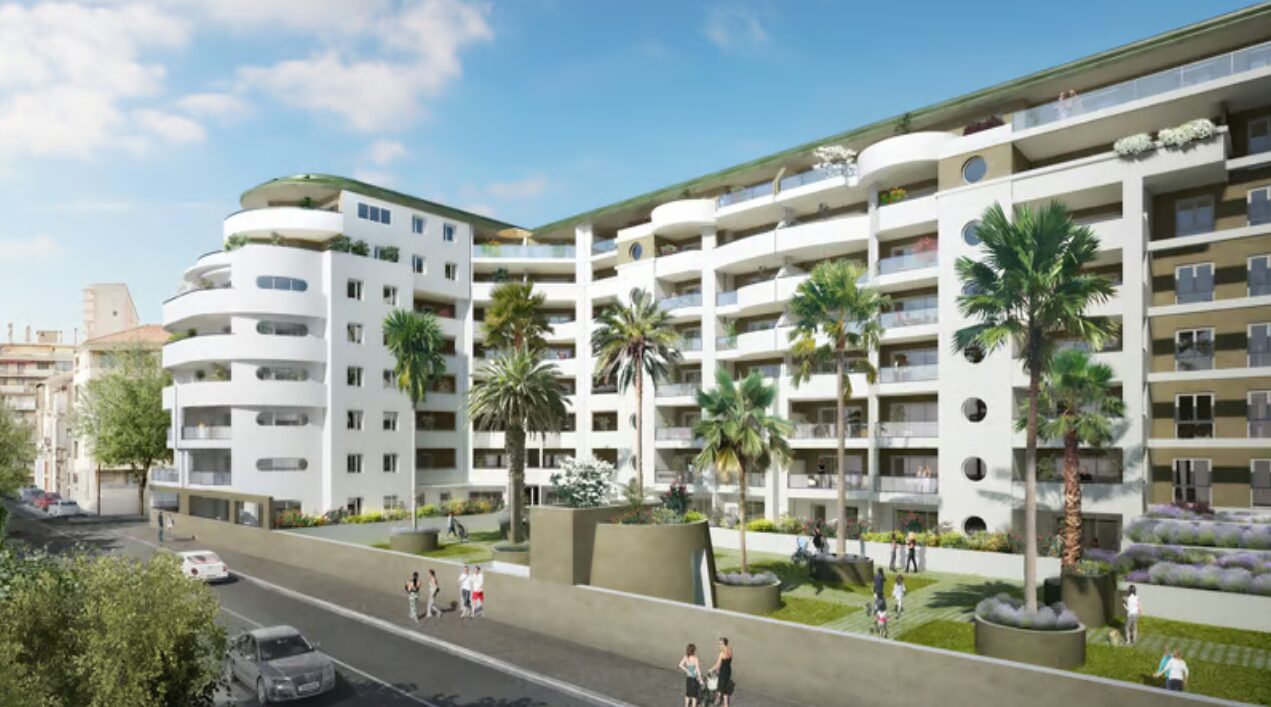 ésidence collective contemporaine avec balcons, cœur d’îlot paysager et architecture élégante.HÔTEL DECISIUM